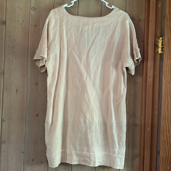Gillia Linen Mini dress with pockets - Picture 2 of 6